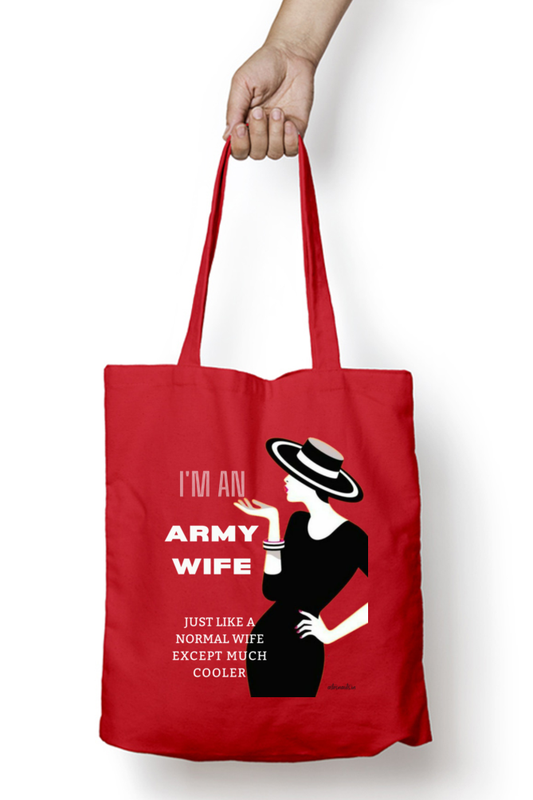 I am an army wife- Both side print