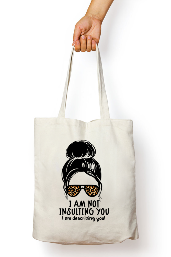 Sarcastic Tote Bag With Zip