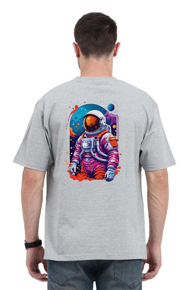 Oversized T-shirt for men- Astronaut Back print