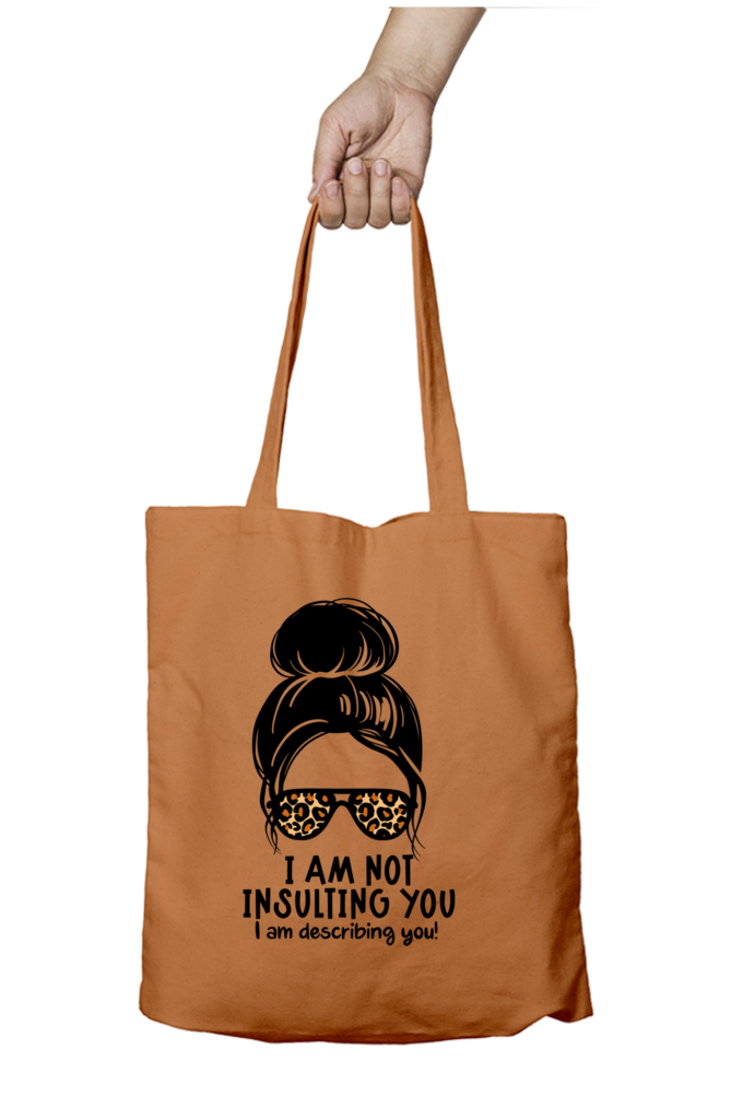 Sarcastic Tote Bag With Zip