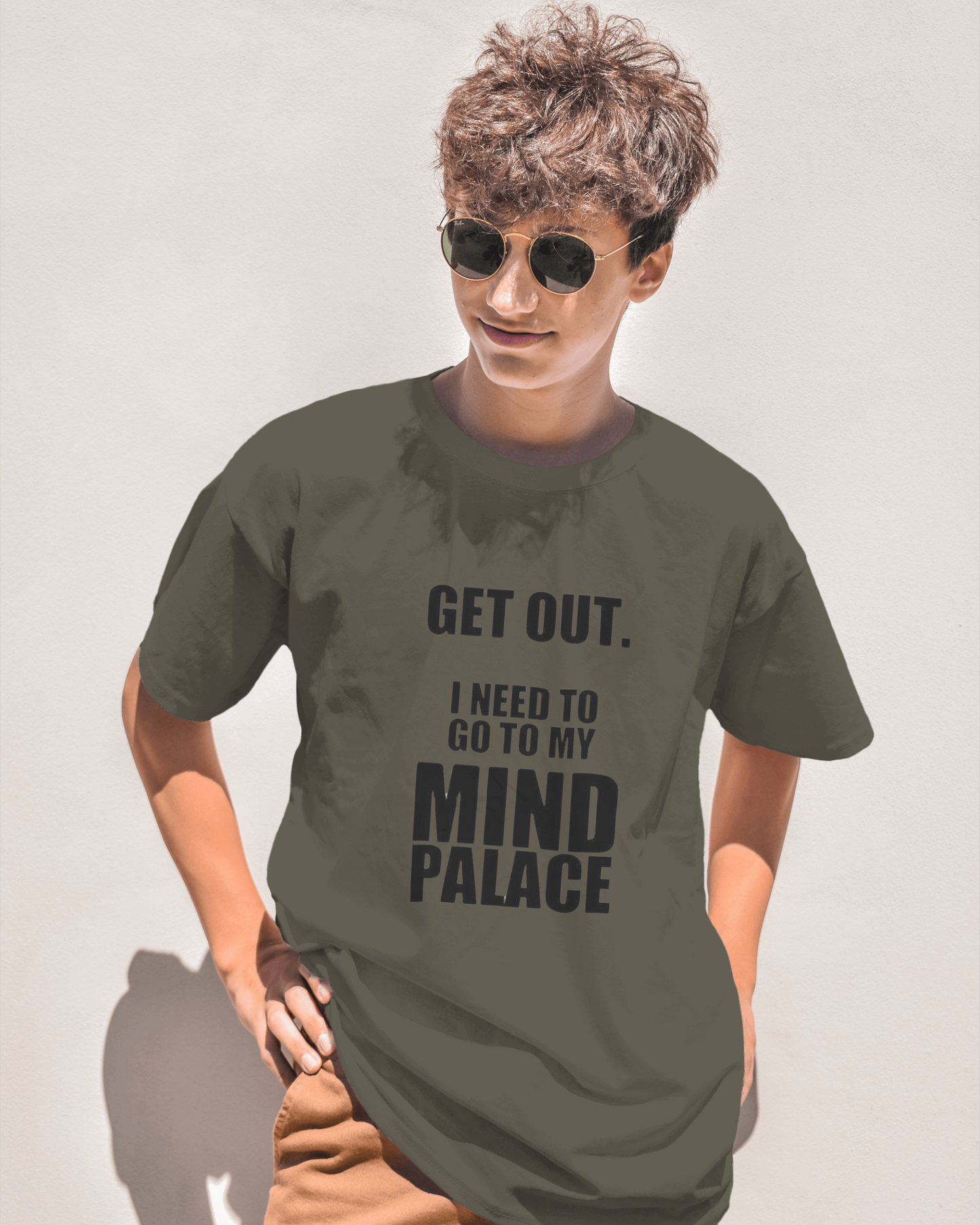Mens Oversized Cotton Tshirt- Mind Palace