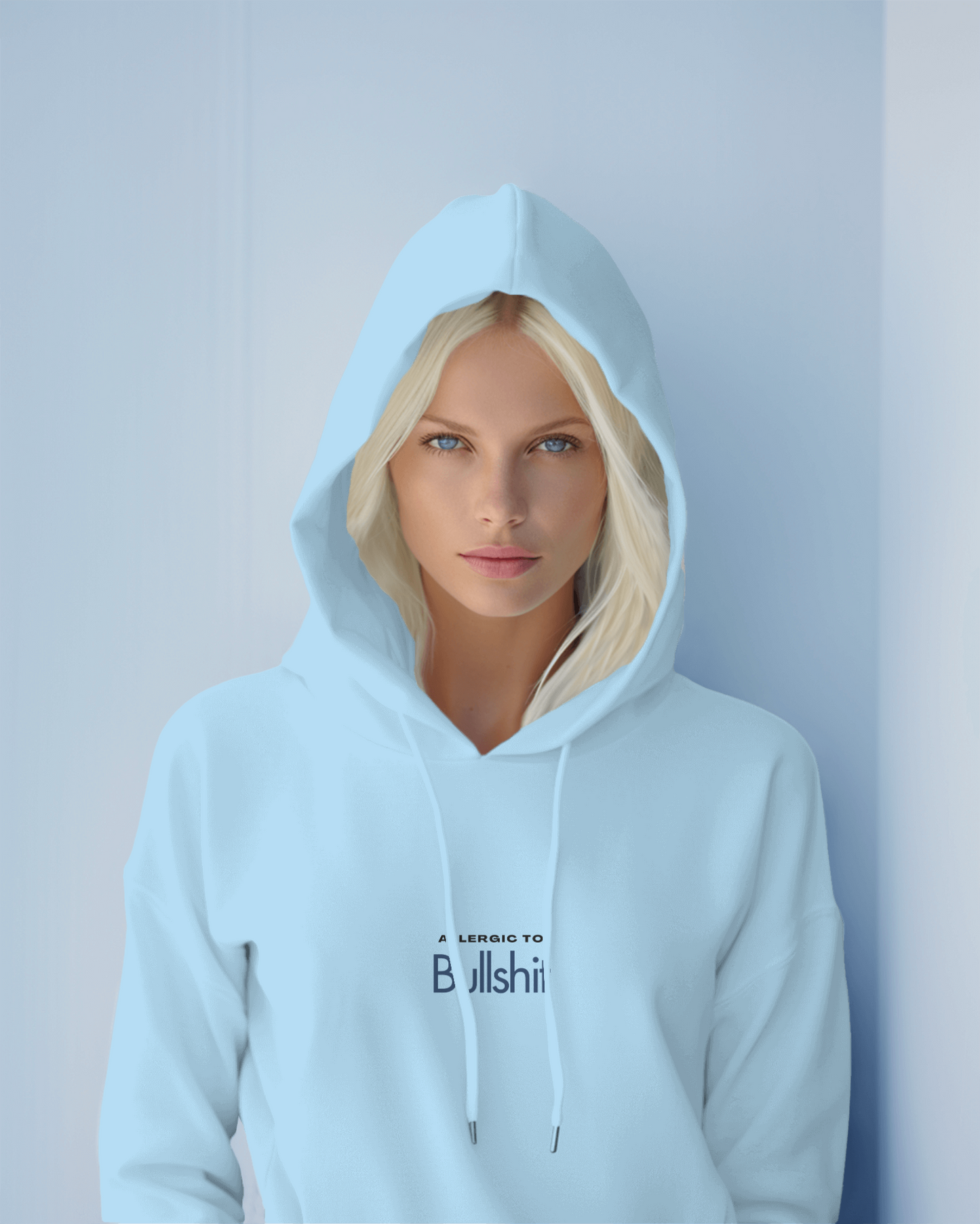 Allergic to bullshit- Front slogan print sweatshirt