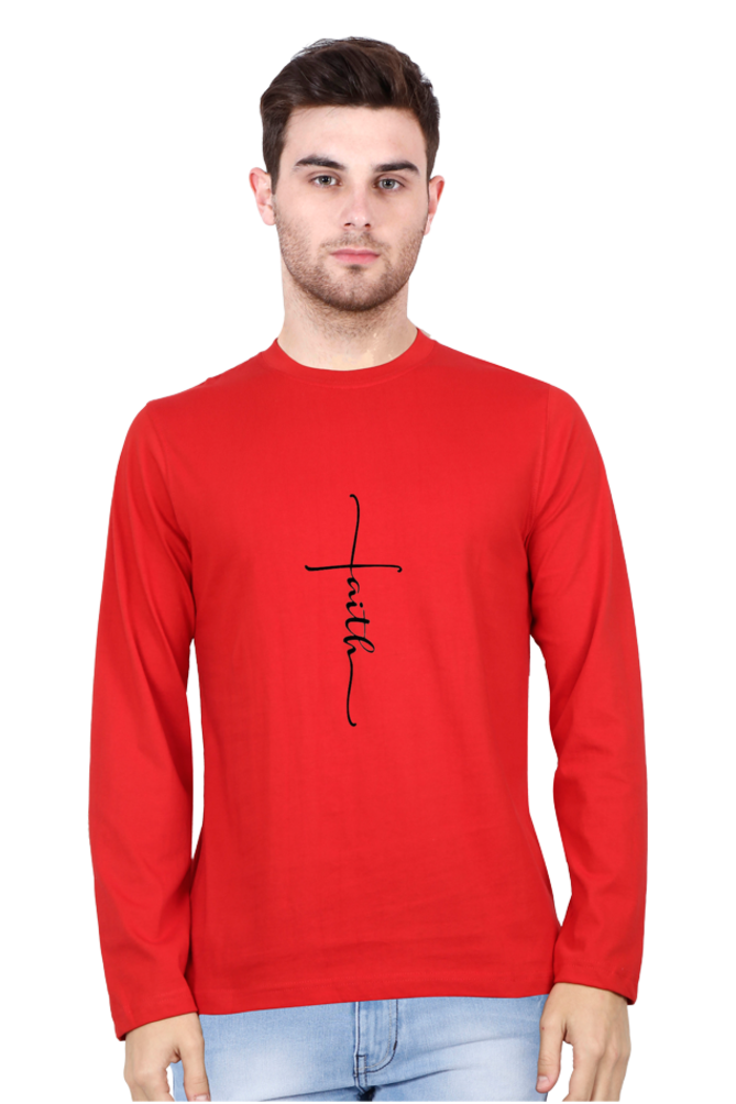 FAITH Cotton Full sleeved Men Tshirt