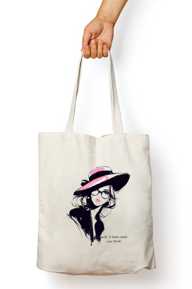 Tote Bag with Zipper-well if thats what you think