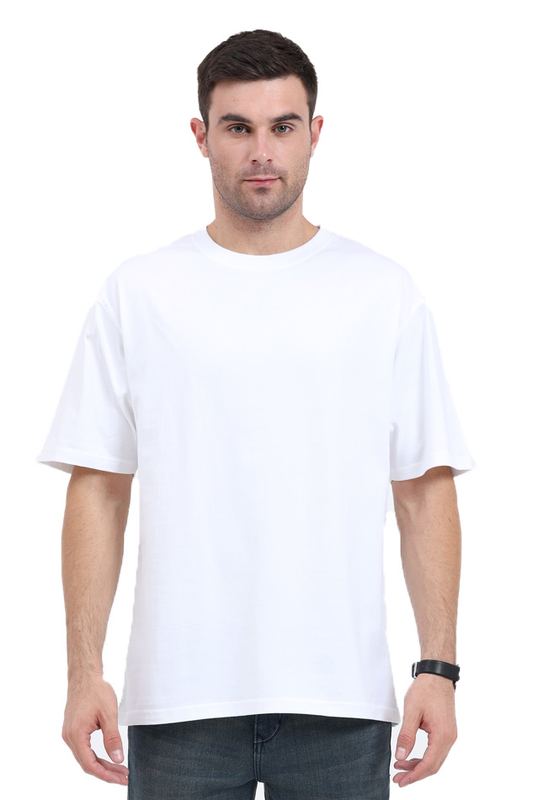 White Oversized Cotton Tshirt for MEN