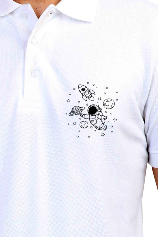 Male Polo T-shirt with  pocket Print  (no pocket)