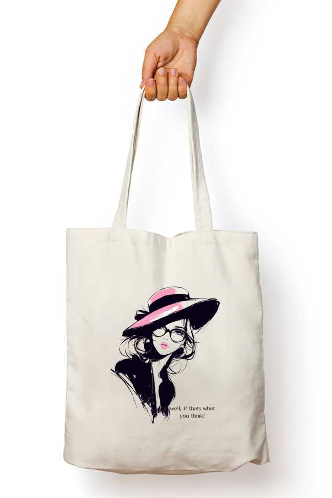 Tote Bag with Zipper-well if thats what you think