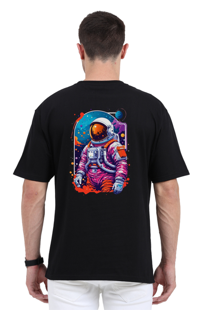 Oversized T-shirt for men- Astronaut Back print