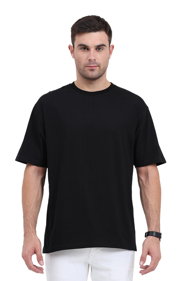 Black Oversized Cotton Tshirt for MEN