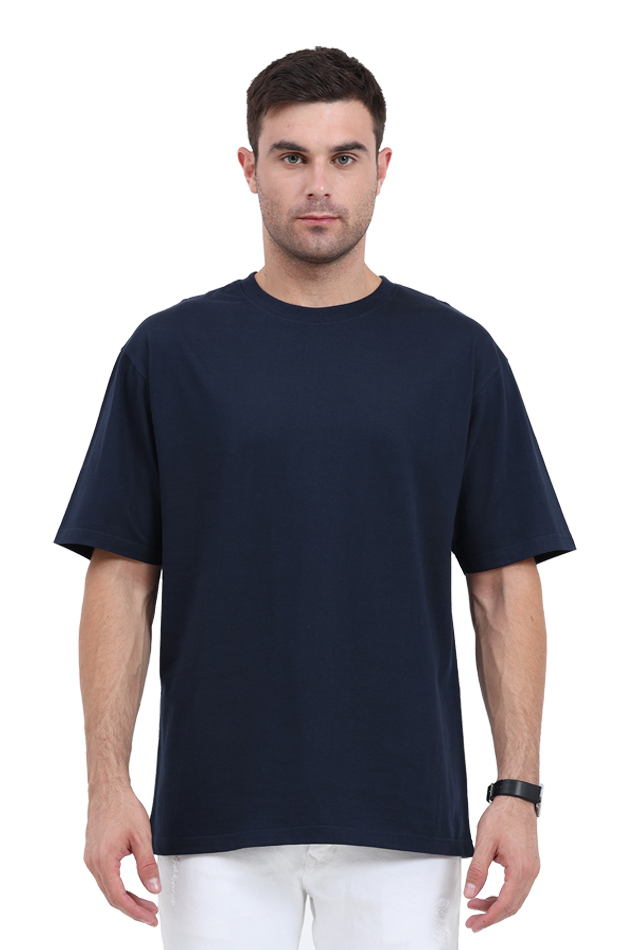 Oversized Cotton Tshirt for MEN - Navy Blue