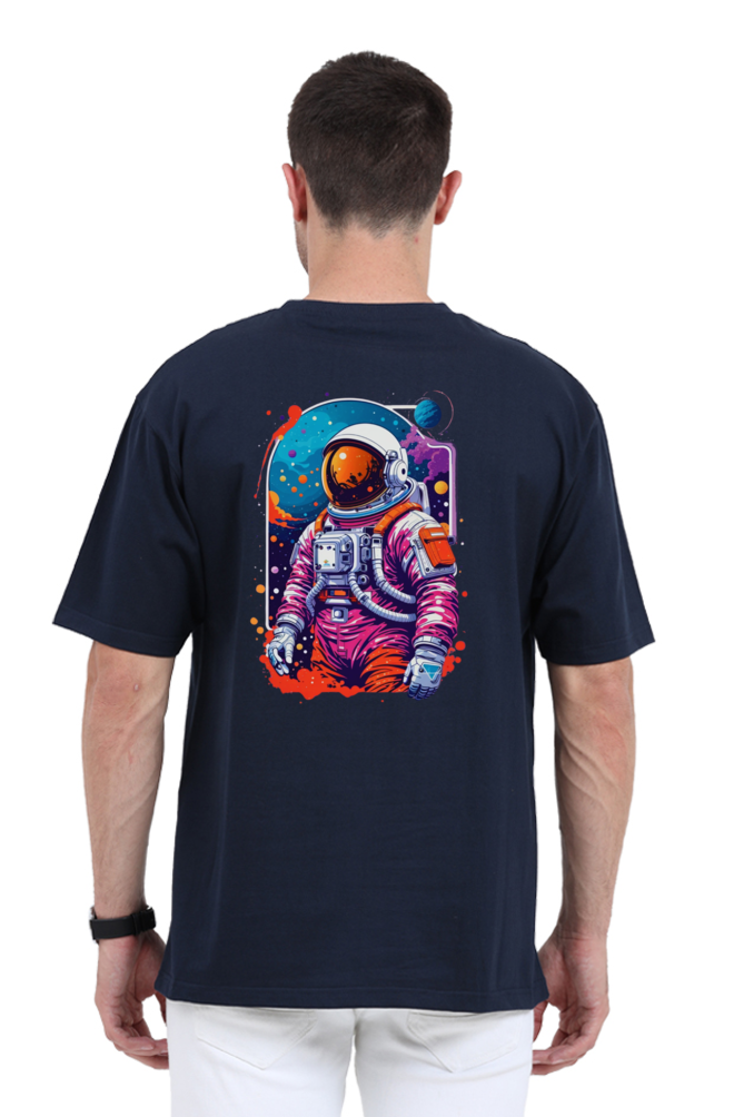 Oversized T-shirt for men- Astronaut Back print