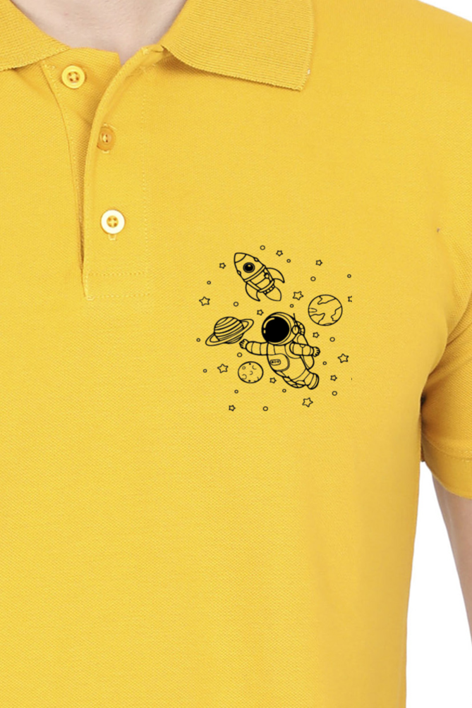 Male Polo T-shirt with  pocket Print  (no pocket)