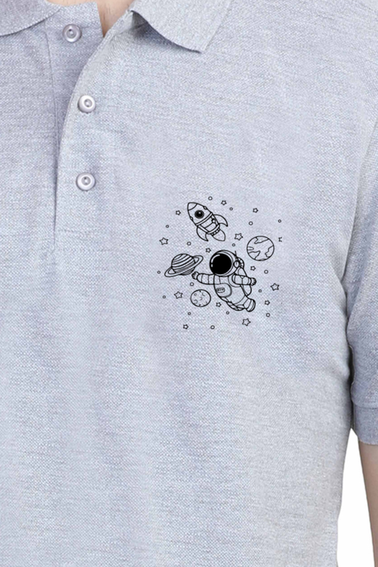 Male Polo T-shirt with  pocket Print  (no pocket)