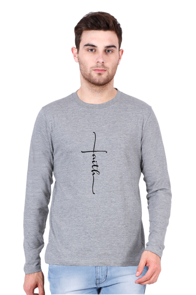 FAITH Cotton Full sleeved Men Tshirt