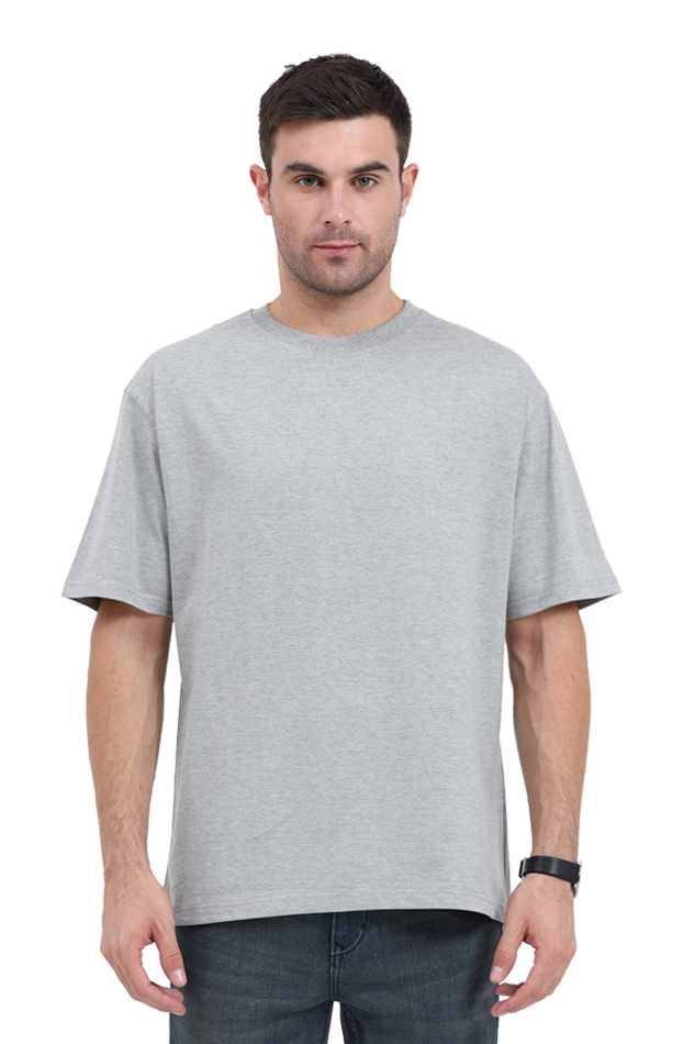 Grey Oversized Cotton Tshirt for MEN