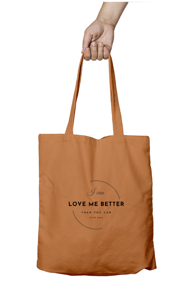 Tote Bag Zipper I can love me better