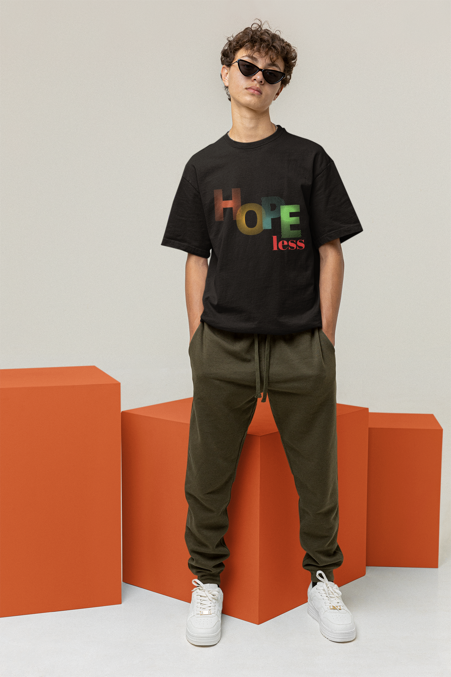 Oversized Tshirt for Men - Hopeless