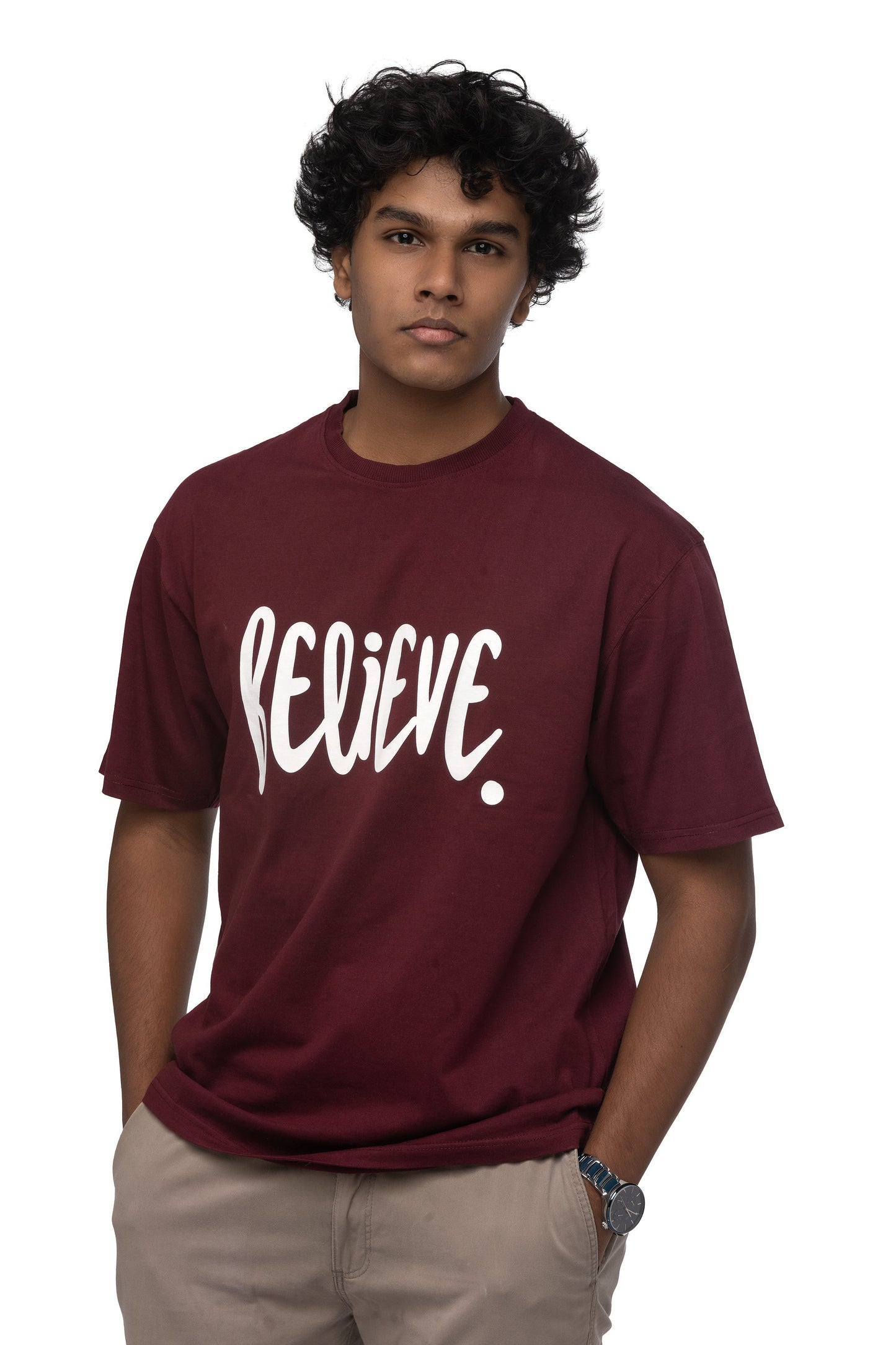 Mens Oversized Tshirt - Believe