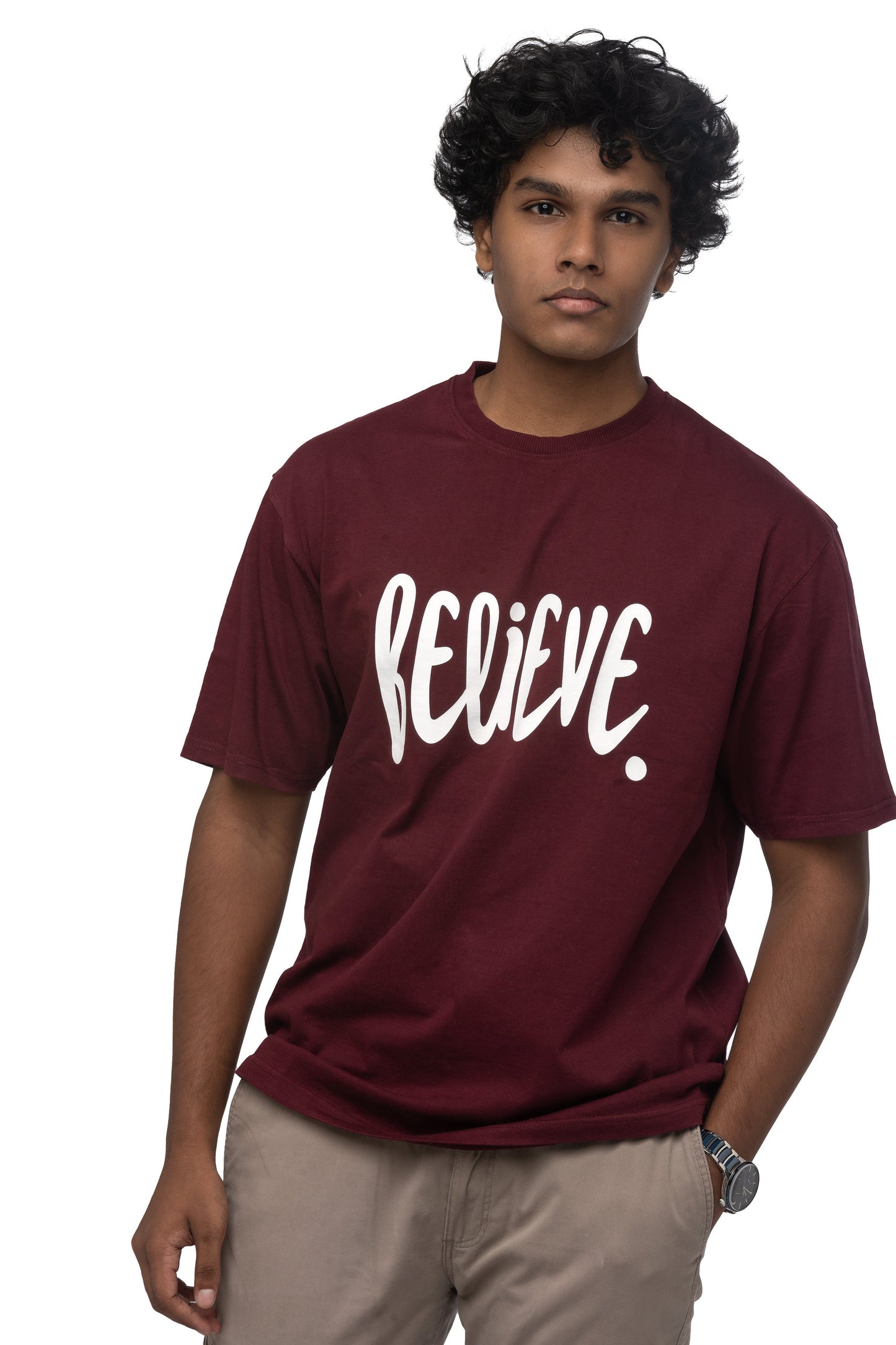 Mens Oversized Tshirt - Believe