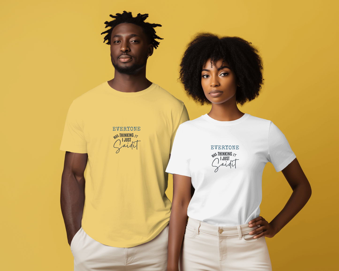 Everyone was thinking- Unisex Regular t-shirt