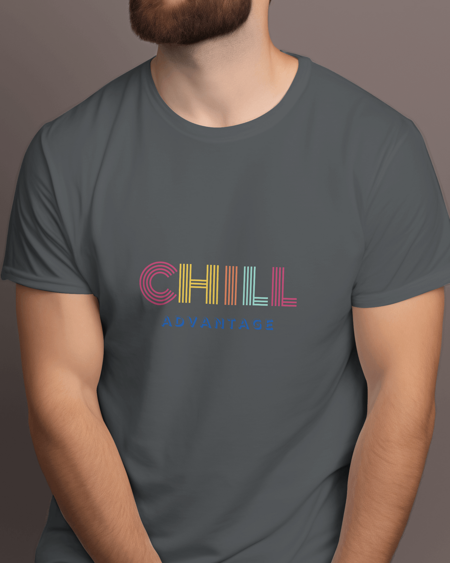 chill- Mens Cotton Round Neck T-shirt