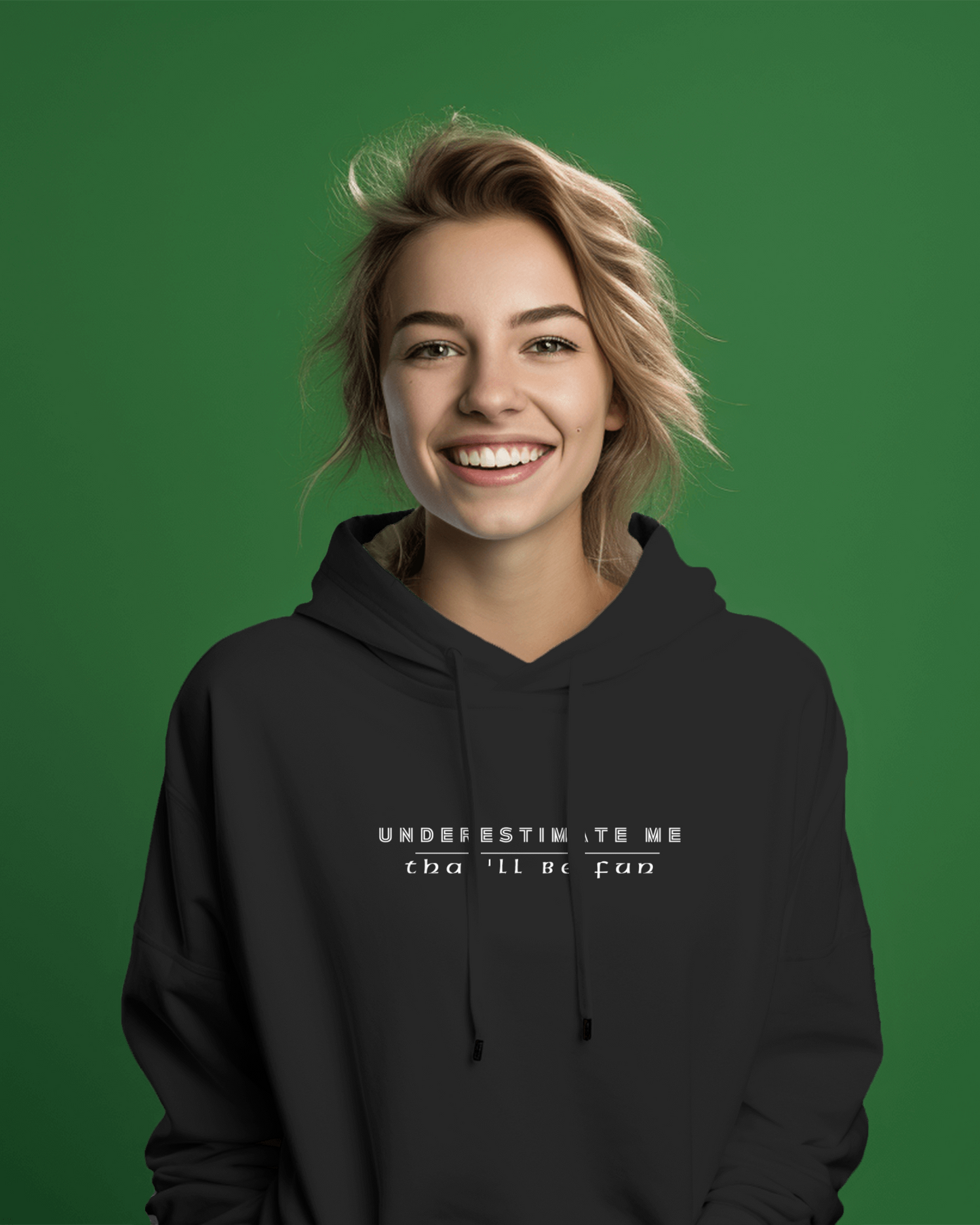 Glow in the dark hooded sweatshirt