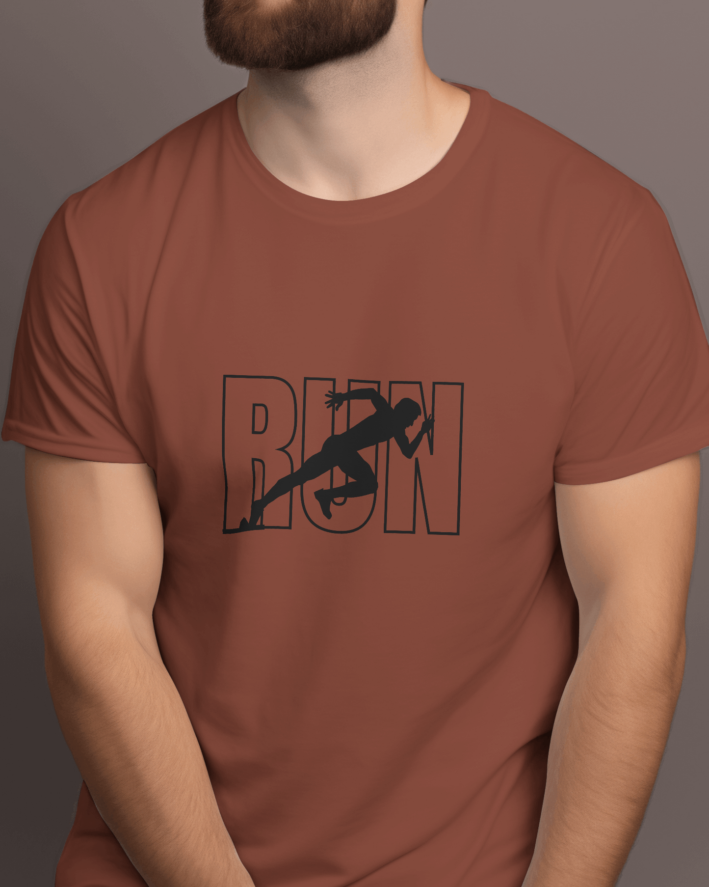 Run - Men's Regular Fit Cotton T-shirt