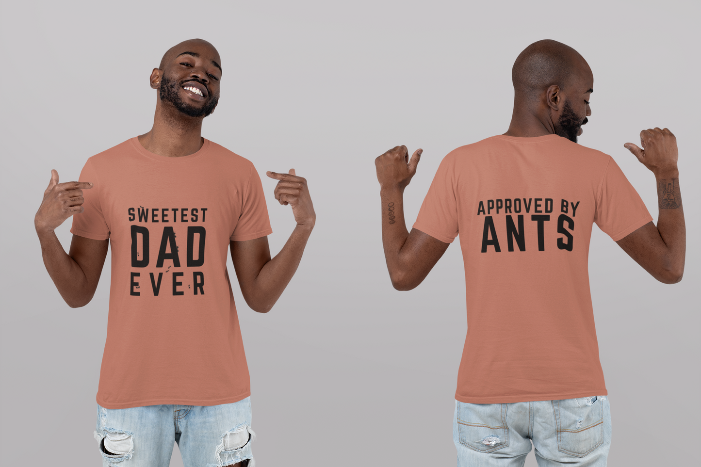 Sweetest dad ever - Front and back print