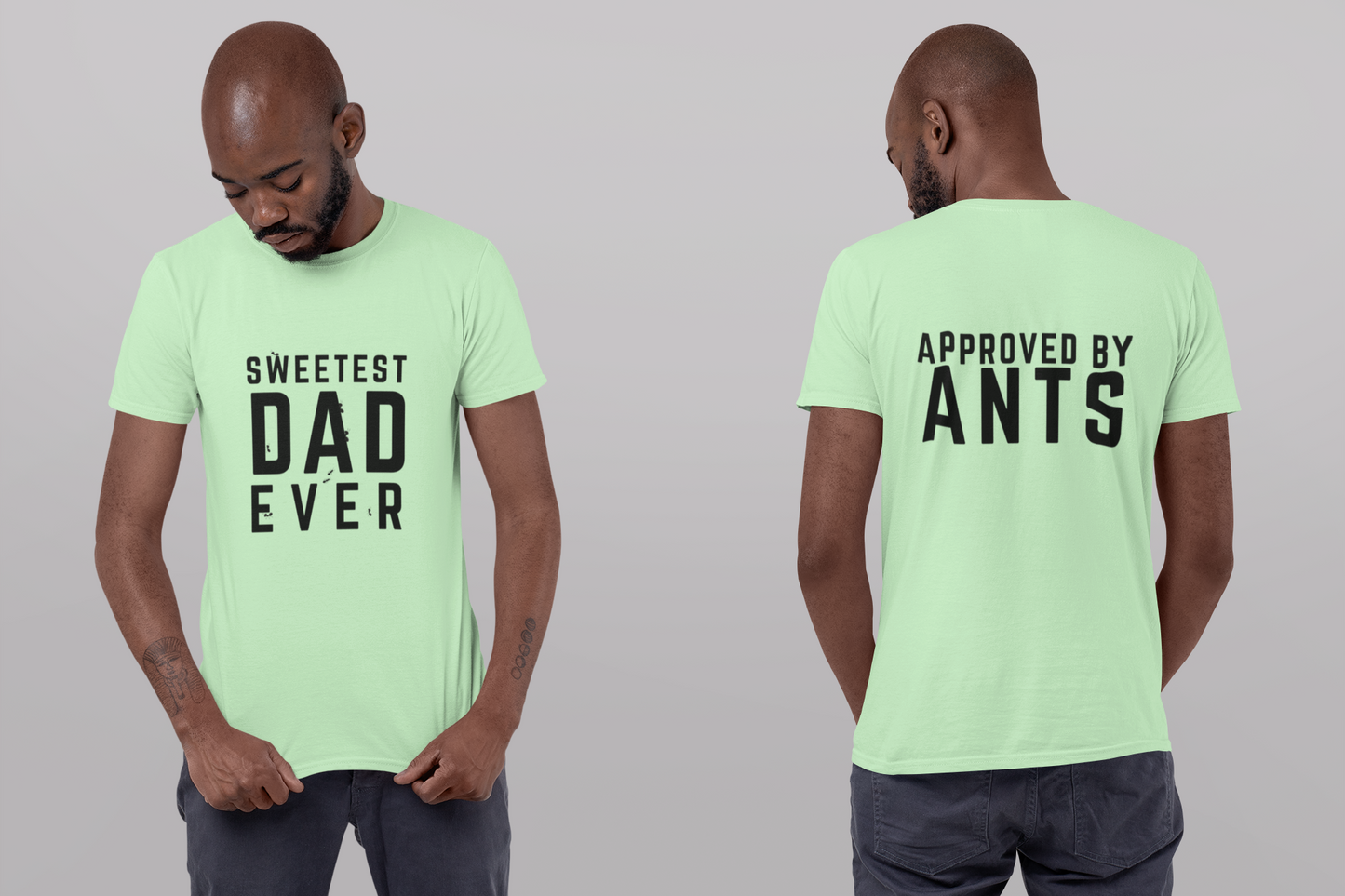 Sweetest dad ever - Front and back print