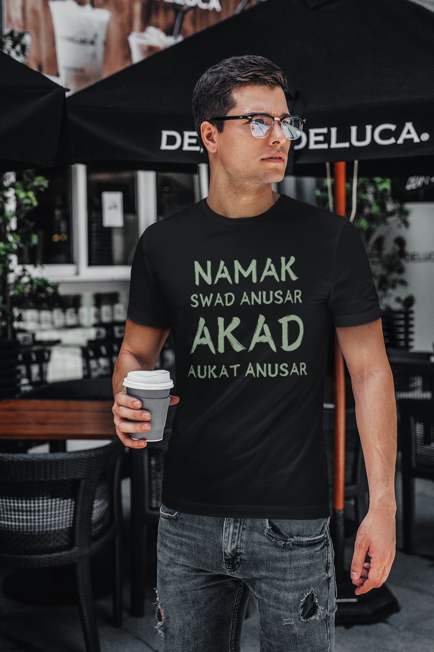 Namak Swad Anusar, Akad Aukat Anusar -Slogan Round neck tshirt