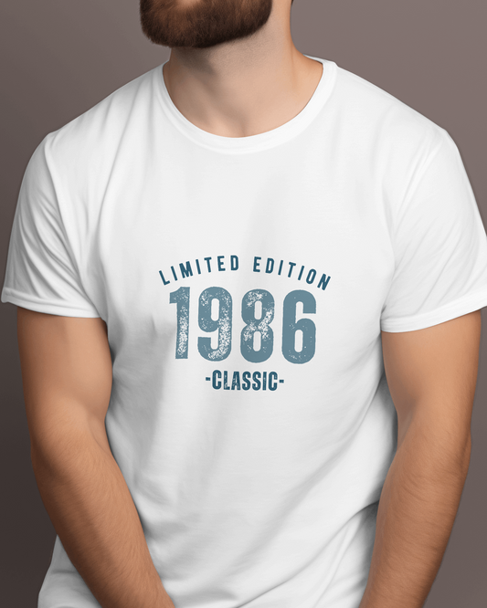 1986- Limited Edition Men's Round Neck Cotton T-shirt