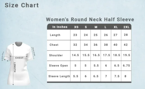USA womens Round Neck T-shirt